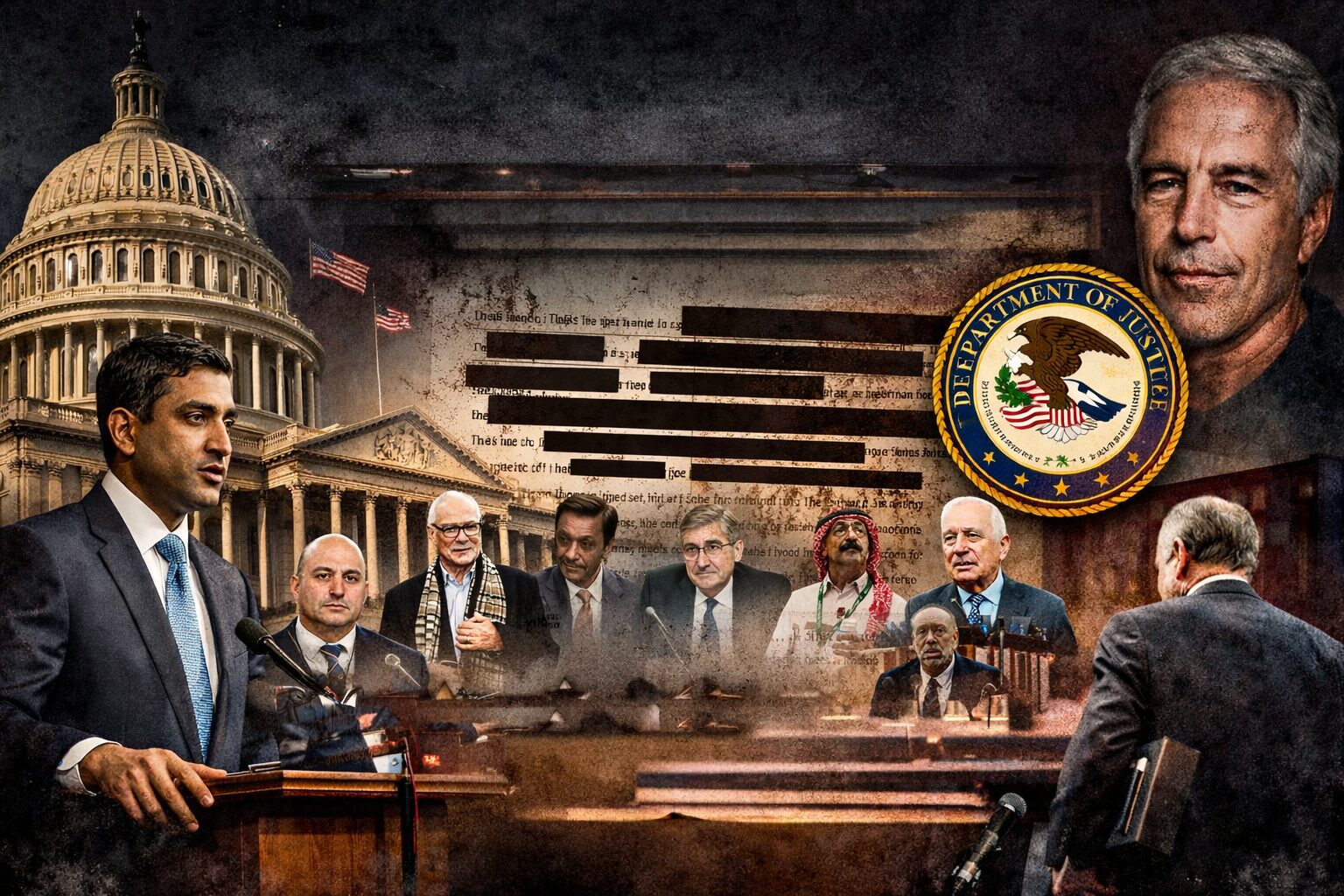 Six Names. One Floor Speech. And a Redaction the DOJ Didn’t Want You to See.