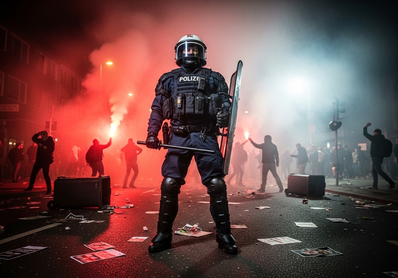 Radical Left Mob Unleashes Chaos in Germany Streets