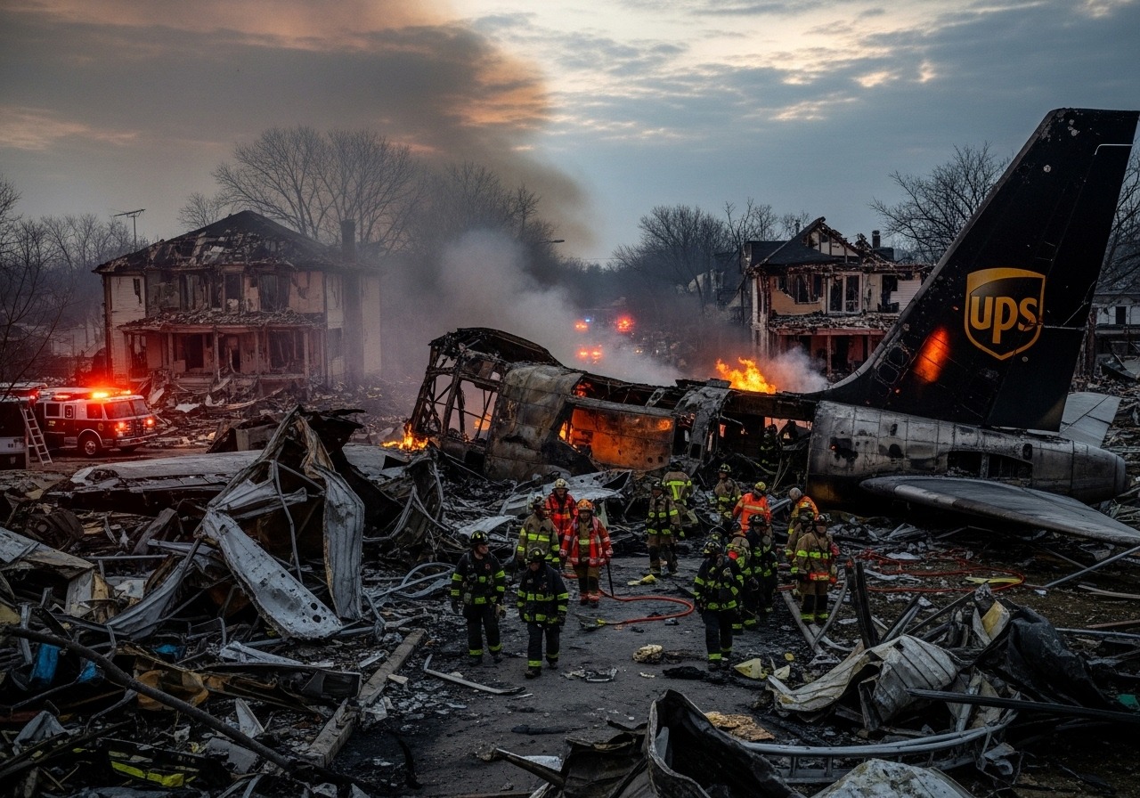 Fiery UPS Plane Crash Sparks National Outcry